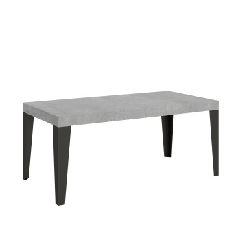 Flame Anthracite Table - Extendable table 90x180/284 cm Flame White Ash Anthracite frame