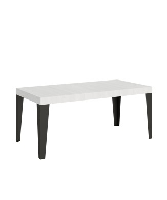 Flame Anthracite Table - Extendable table 90x180/284 cm Flame White Ash Anthracite frame