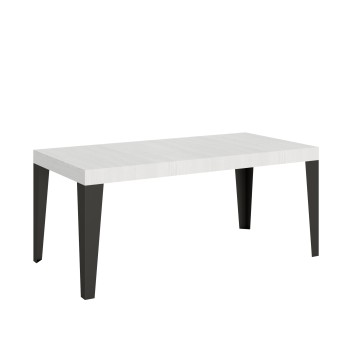 Flame Anthracite Table - Extendable table 90x180/284 cm Flame White Ash Anthracite frame