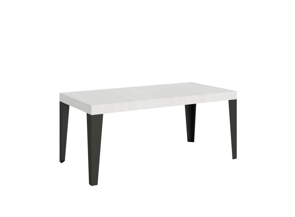 Flame Anthracite Table - Extendable table 90x180/284 cm Flame White Ash Anthracite frame