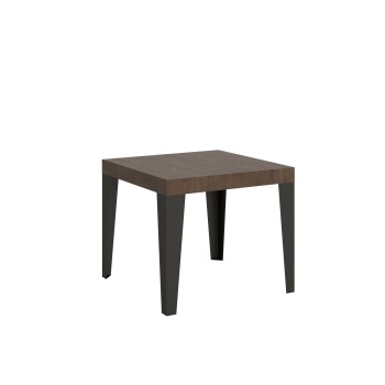 Flame Anthracite Table - Extendable table 90x90/246 cm Flame White Ash Anthracite frame