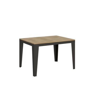 Flame Evolution Anthracite Table - Extendable table 90x120/224 cm Flame Evolution White Ash Anthracite frame