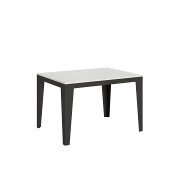 Flame Evolution Anthracite Table - Extendable table 90x120/224 cm Flame Evolution White Ash Anthracite frame