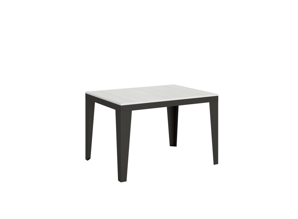 Flame Evolution Anthracite Table - Extendable table 90x120/224 cm Flame Evolution White Ash Anthracite frame