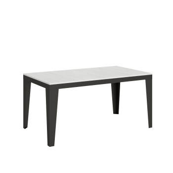 Flame Evolution Anthracite Table - Extendable table 90x160/264 cm Flame Evolution White Ash Anthracite frame