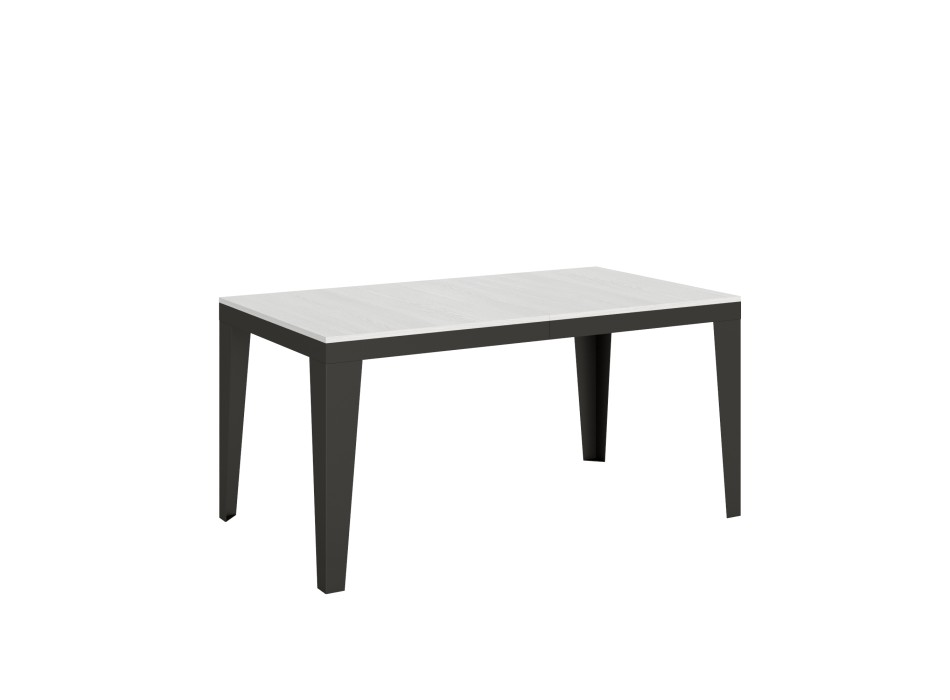 Flame Evolution Anthracite Table - Extendable table 90x160/264 cm Flame Evolution White Ash Anthracite frame