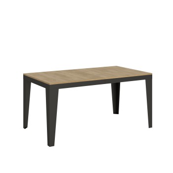 Flame Evolution Anthracite Table - Extendable table 90x160/420 cm Flame Evolution White Ash Anthracite frame