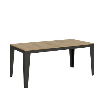 Flame Evolution Anthracite Table - Extendable table 90x180/284 cm Flame Evolution White Ash Anthracite frame