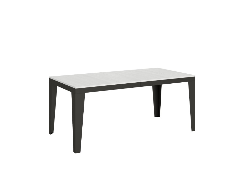 Flame Evolution Anthracite Table - Extendable table 90x180/284 cm Flame Evolution White Ash Anthracite frame