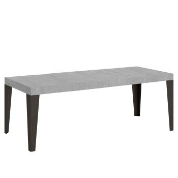 Flame Premium Anthracite Table - Extendable table 90x160/264 cm Flame Premium White Ash Anthracite frame