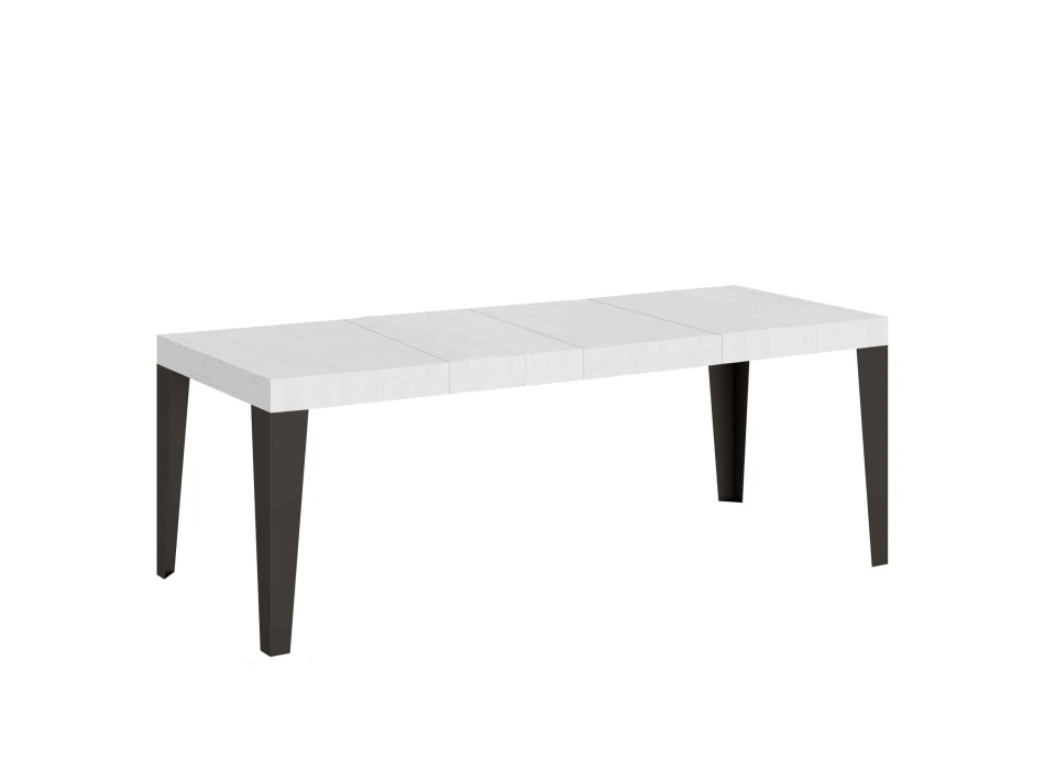 Flame Premium Anthracite Table - Extendable table 90x160/264 cm Flame Premium White Ash Anthracite frame