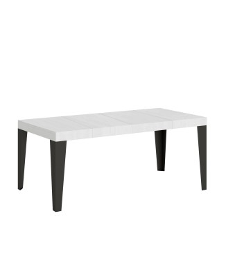 Flame Premium Anthracite Table - Extendable table 90x90/246 cm Flame Premium White Ash Anthracite frame