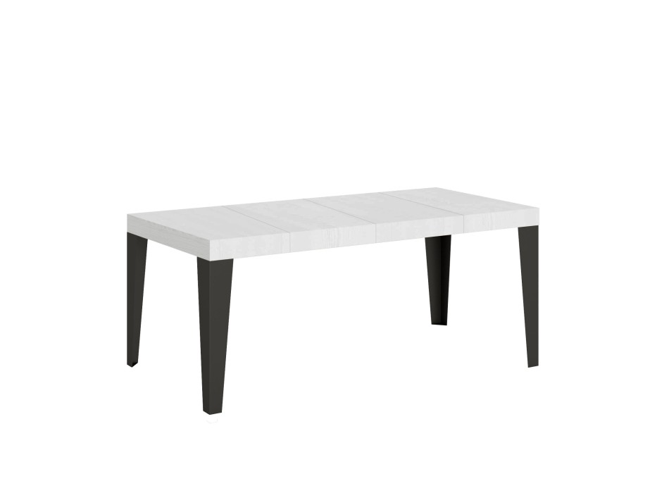 Flame Premium Anthracite Table - Extendable table 90x90/246 cm Flame Premium White Ash Anthracite frame