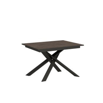 Ganty table Anthracite edge - Extendable table 90x120/180 cm Ganty White Ash - Anthracite edge Anthracite frame