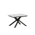 Extendable table 90x120/180 cm Ganty - edge in Anthracite frame colour