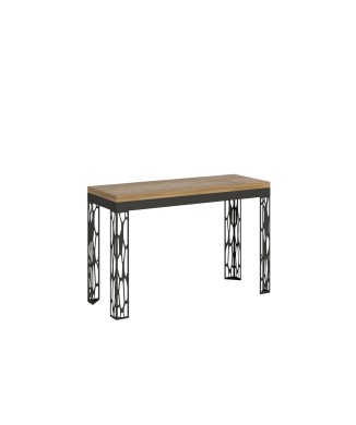 Ghibli Double Table - Opening table 120/200x45/90 cm Ghibli Double Oak Nature Anthracite frame