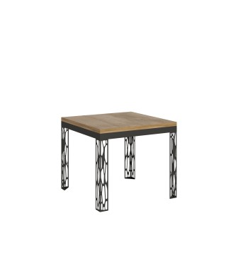 Ghibli Libra Anthracite Table - Opening table 90x90/180 cm Ghibli Libra Oak Nature Anthracite frame