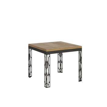 Ghibli Libra Anthracite Table - Opening table 90x90/180 cm Ghibli Libra Oak Nature Anthracite frame