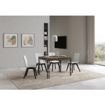 Ghibli table - Extendable table 70x110/194 cm Ghibli White Ash Anthracite frame