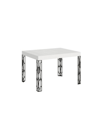 Ghibli table - Extendable table 70x110/194 cm Ghibli White Ash Anthracite frame