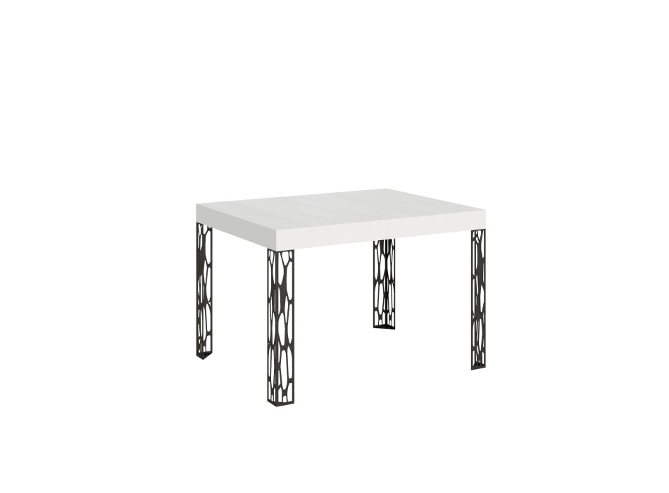 Ghibli table - Extendable table 70x110/194 cm Ghibli White Ash Anthracite frame