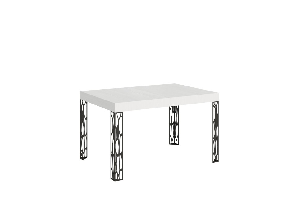 Ghibli table - Extendable table 90x120/224 cm Ghibli White Ash Anthracite frame