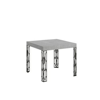 Ghibli table - Extendable table 90x90/246 cm Ghibli White Ash Anthracite frame