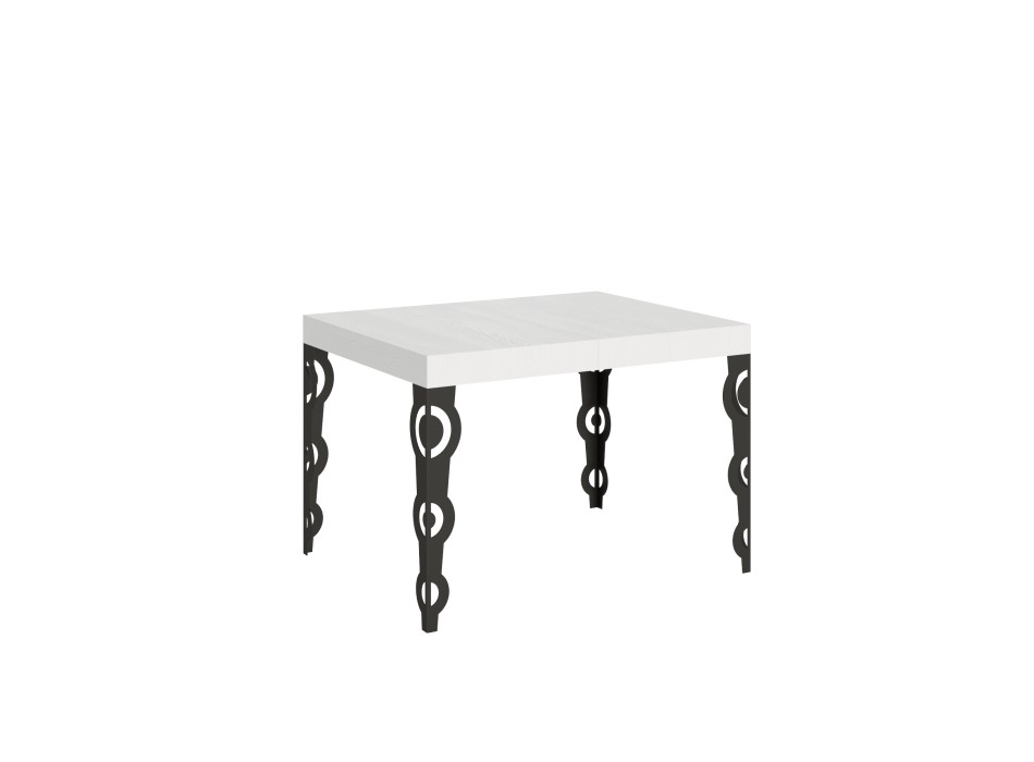 Karamay Anthracite Table - Extendable table 70x110/194 cm Karamay White Ash Anthracite frame