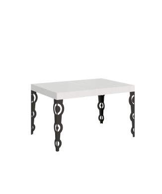 Karamay Anthracite Table - Extendable table 90X120/224 cm Karamay White Ash Anthracite frame