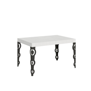 Karamay Anthracite Table - Extendable table 90X120/224 cm Karamay White Ash Anthracite frame