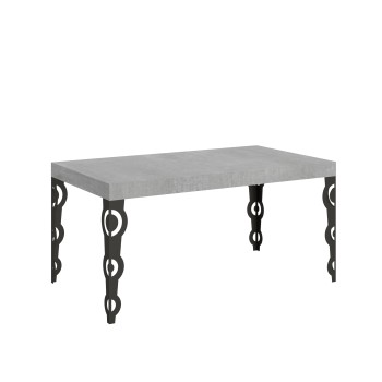 Karamay Anthracite Table - Extendable table 90x160/264 cm Karamay White Ash Anthracite frame