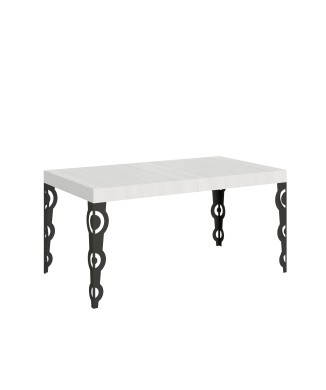 Karamay Anthracite Table - Extendable table 90x160/264 cm Karamay White Ash Anthracite frame