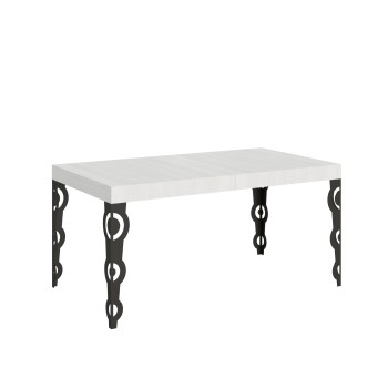 Karamay Anthracite Table - Extendable table 90x160/264 cm Karamay White Ash Anthracite frame