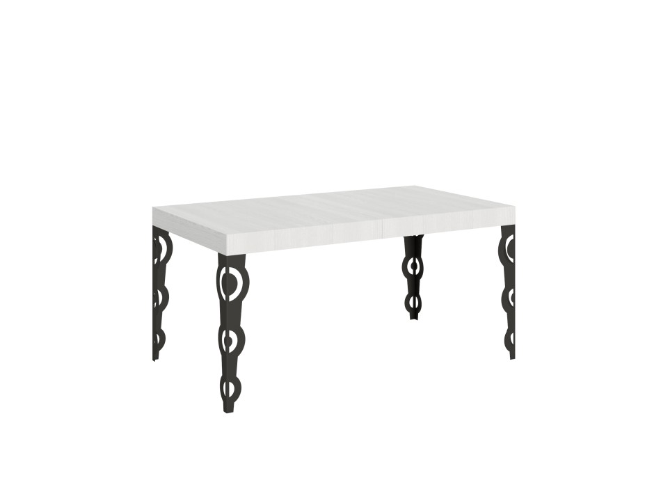 Karamay Anthracite Table - Extendable table 90x160/264 cm Karamay White Ash Anthracite frame