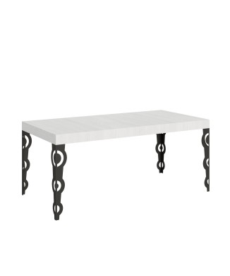 Karamay Anthracite Table - Extendable table 90x180/284 cm Karamay White Ash Anthracite frame