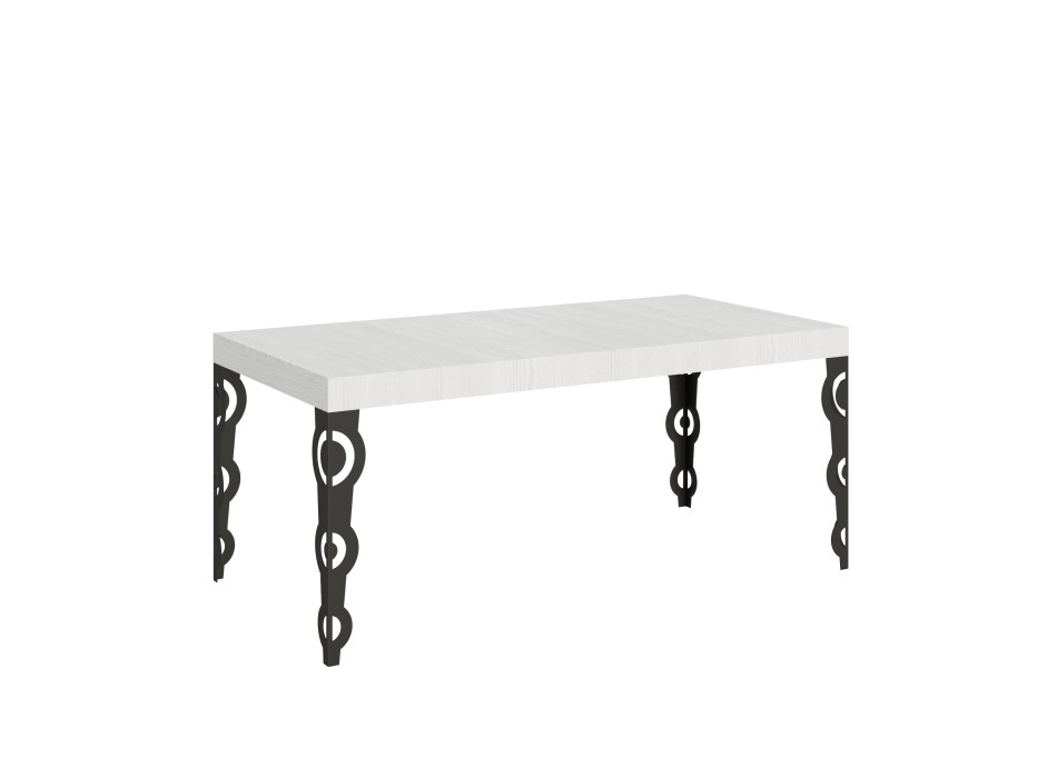 Karamay Anthracite Table - Extendable table 90x180/284 cm Karamay White Ash Anthracite frame