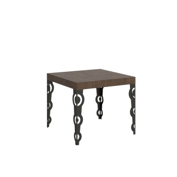 Karamay Anthracite Table - Extendable table 90x90/246 cm Karamay White Ash Anthracite frame