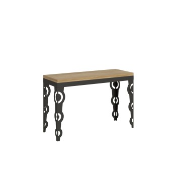 Karamay Double Table - Opening table 120/200x45/90 cm Karamay Double Oak Nature Anthracite frame