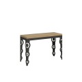 Opening table 120/200x45/90 cm Karamay Double Anthracite frame