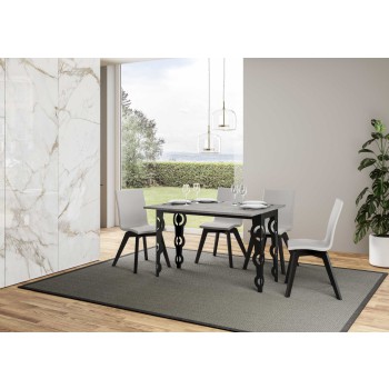 Karamay Double Table - Opening table 120x45/90 cm Karamay Double Oak Nature Anthracite frame