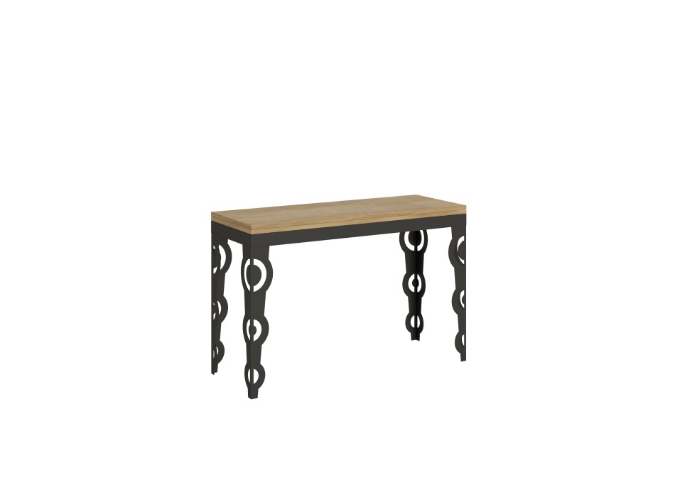 Karamay Double Table - Opening table 120x45/90 cm Karamay Double Oak Nature Anthracite frame