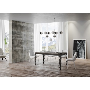 Karamay Evolution Anthracite Table - Extendable table 90x120/224 cm Karamay Evolution White Ash Anthracite frame