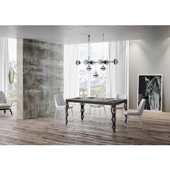 Karamay Evolution Anthracite Table - Extendable table 90x120/380 cm Karamay Evolution White Ash Anthracite frame