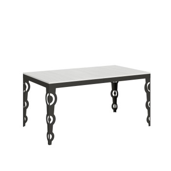 Karamay Evolution Anthracite Table - Extendable table 90x160/264 cm Karamay Evolution White Ash Anthracite frame