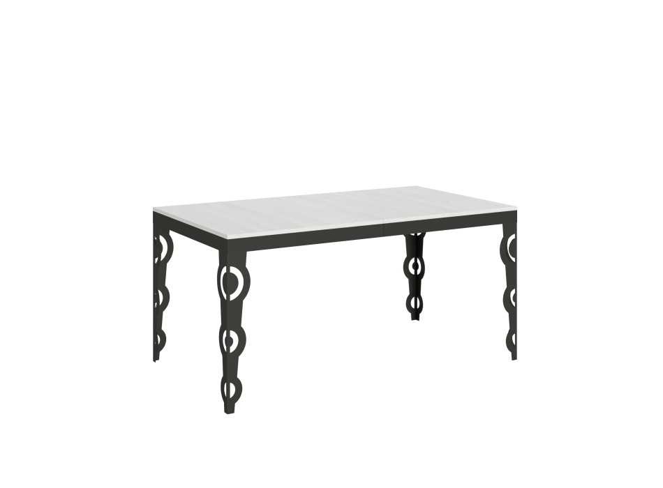 Karamay Evolution Anthracite Table - Extendable table 90x160/264 cm Karamay Evolution White Ash Anthracite frame