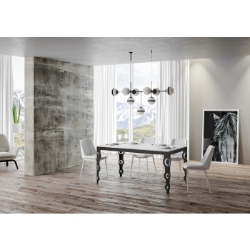 Karamay Evolution Anthracite Table - Extendable table 90x180/284 cm Karamay Evolution White Ash Anthracite frame