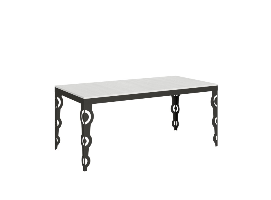 Karamay Evolution Anthracite Table - Extendable table 90x180/284 cm Karamay Evolution White Ash Anthracite frame