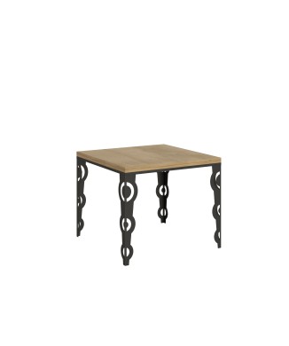 Karamay Libra Anthracite Table - Opening table 90x90/180 cm Karamay Libra Oak Nature Anthracite frame