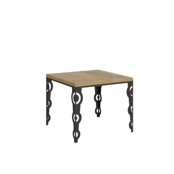 Karamay Libra Anthracite Table - Opening table 90x90/180 cm Karamay Libra Oak Nature Anthracite frame