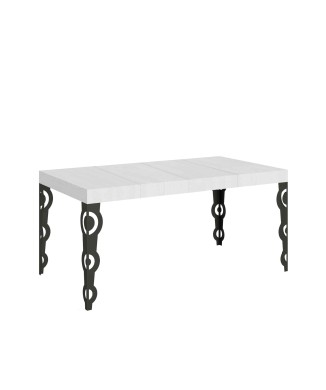 Karamay Premium Anthracite Table - Extendable table 90X120/224 cm Karamay Premium White Ash Anthracite frame